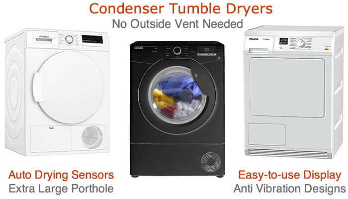 Compare condenser tumble dryers prices find large load dryers with drying sensors