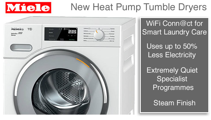 Compare Miele tumble dryer prices compact 4kg vented condenser heat pump large 9kg tumble dryers with sensors